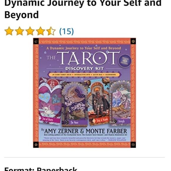 The Tarot Discovery Kit Cards w/Guidebook & DVD Amy Zerner Monte Farber - Picture 11 of 16